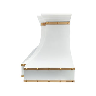 white decorative exhaust hood