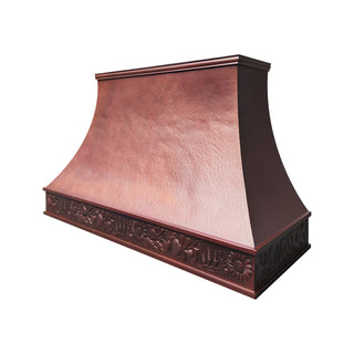 decorative copper range hood 