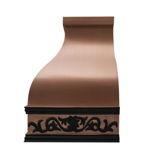 SINDA Luxury Natural Copper Dark Apron Custom Kitchen Hood
