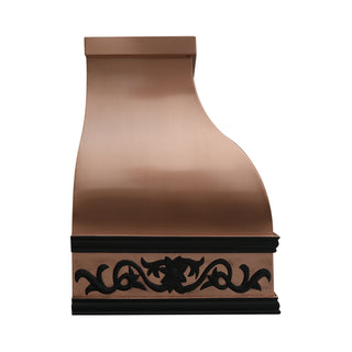 SINDA Top Ranked Natural Copper Flower Apron Custom Kitchen Hood