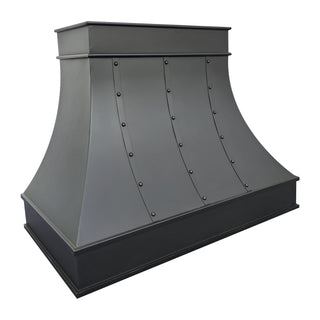 Modern handcrafted copper kitchen hood