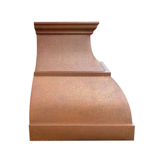 SINDA Arch Bell Vintage Copper Range Hood Wall Mount In Stock, 30"W x 24"D x 27"H