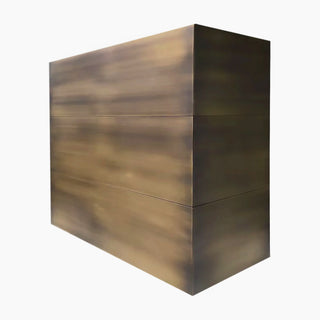 handcrafted kitchen brass hood
