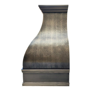 kitchen wall-mounted aged brass vent hood