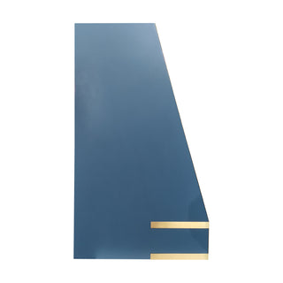 blue stainless steel kitchen range hood