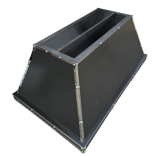 black stainless steel vent hood