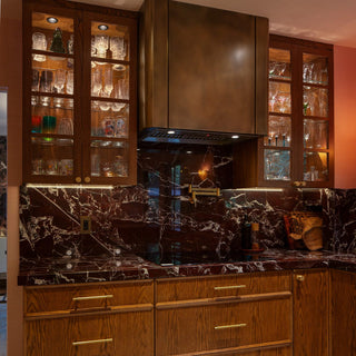 [CUSTOM] SINDA SRH37-AB Luxury Handcrafted Box Aged Brass Range Hood
