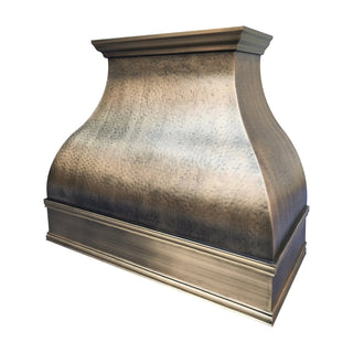 hammered kitchen handmade brass range hood 