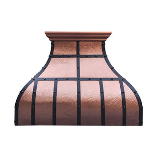 hammered copper range hoods