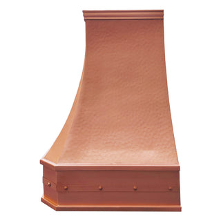 hammered copper kitchen range hoods