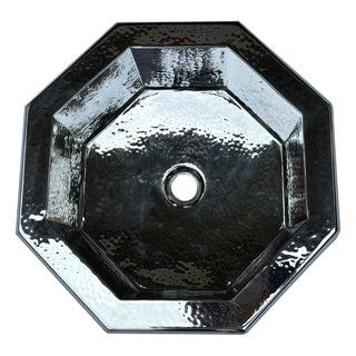 Octagonal stainless steel kitchen sink