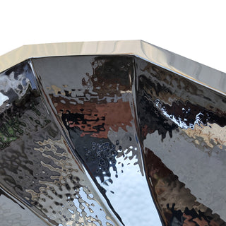 Close-up of a luxury kitchen stainless steel sink