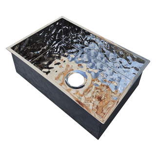 Decorative kitchen stainless steel sink with abstract design