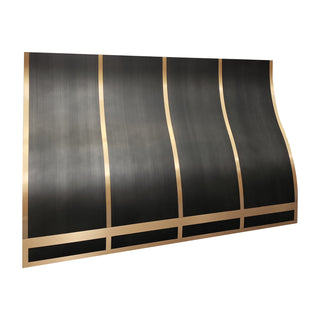 Sloped Brushed Stainless Steel Kitchen Vent Hood-SINDA