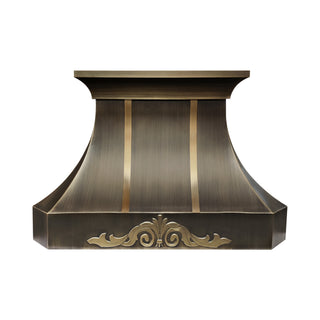 Luxury Antique Brass Range Hood 