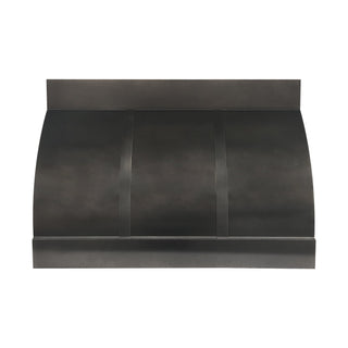 [CUSTOM] SINDA Handmade Black Zinc Kitchen Hood With Zinc Straps ZRH8-BN