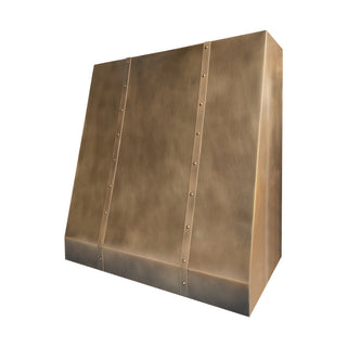 handcrafted aged brass kitchen range hood for free shipping