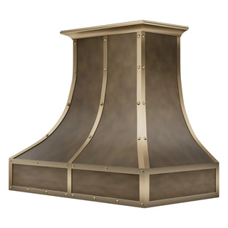 SINDA Luxury Kitchen Aged Brass Range Hood
