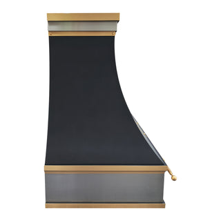 Handcrafted Tuscan Black Stainless Steel Custom Kitchen Hood-SINDA