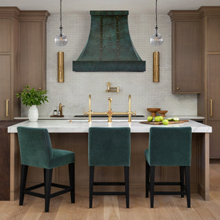 [CUSTOM] SINDA Green-Patina Kitchen Copper Range Hood - H17G