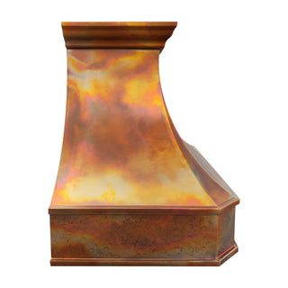 Luxury classic curve sided apron custom ki tchen vent hood SINDA