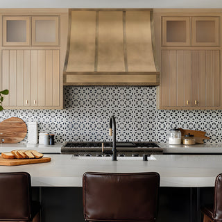 [CUSTOM] SINDA Handcrafted Sloped Shape Aged Brass Range Hood BRH9-4TR
