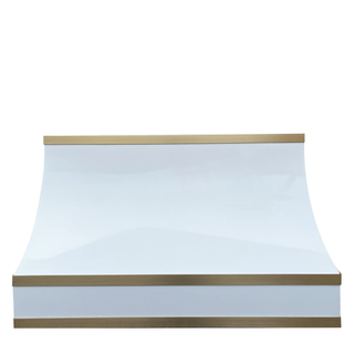 Sloped Wall Mount White Metal  Ducted Hood