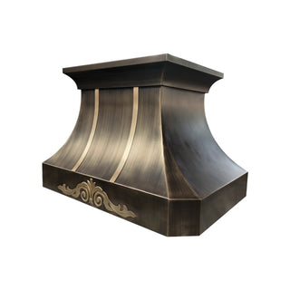 sinda handcrafted antique brass kitchen range hood