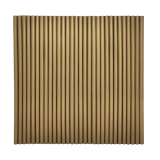 Modern Fluted Brass Kitchen Hood | Handcrafted Brushed Brass Vent Hood | SINDA