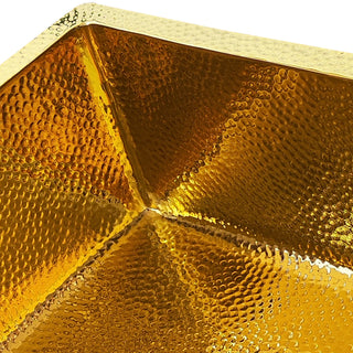 SINDA Luxury Polished Brass Light Hammered Kitchen Sink Detail.