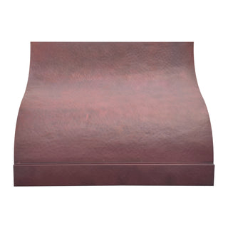 custom copper hood-hammered range hood-Sinda