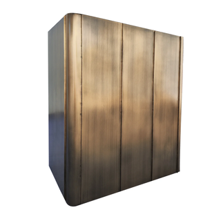 SINDA Box Shape Antique Brass Kitchen Vent Hood