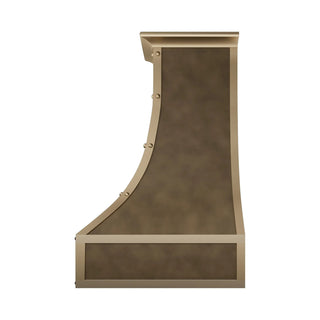 SINDA Kitchen Handmade Aged Brass Vent Hood