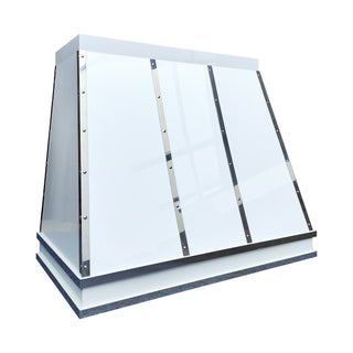 stainless steel kitchen exhaust fan over stove