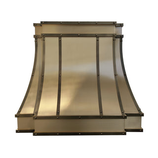 Brushed Brass Stainless Steel Kitchen Range Hood SINDA