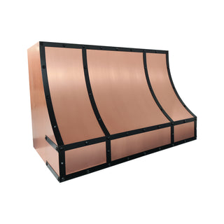 SINDA Modern Sloped Wall Mount Natural Copper Range Hood H87TR-OR