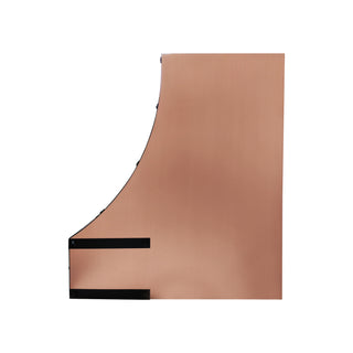 SINDA Modern Sloped Wall Mount Natural Copper Range Hood H87TR-OR