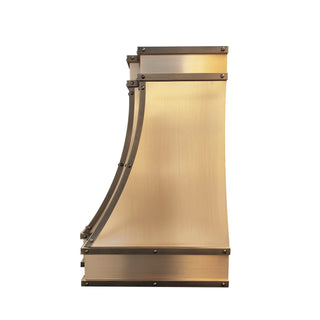 SINDA Premium Brushed Brass Kitchen Exhaust Hood 