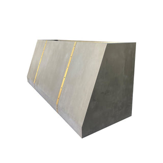 SINDA Modern Sloped Shape Zinc  Kitchen Vent Hood