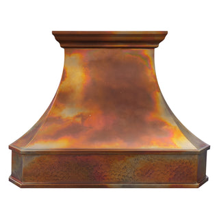 SINDA handcrafted classic copper custom kitchen vent hood