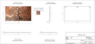 Custom -  SINDA CB-9 Copper Backsplash for Wendy