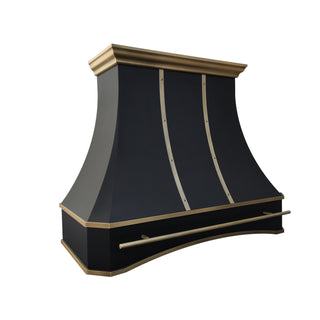 Customize Black Stainless Steel Wall-Mount Kitchen Range Hood- SINDA