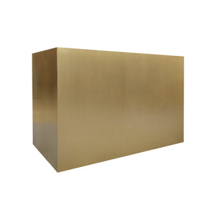 handcrafted brushed brass stove vent hood