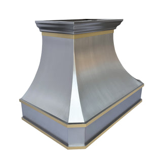 SINDA Handcrafted Stainless Steel Range Hood Wall Mount In Stock, 36"W x 21"D x 27"H