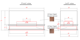 Custom -  SINDA H28 Copper Range Hood for Arden