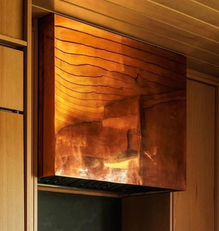 Custom -  SINDA Copper Range Hood for Wyatt