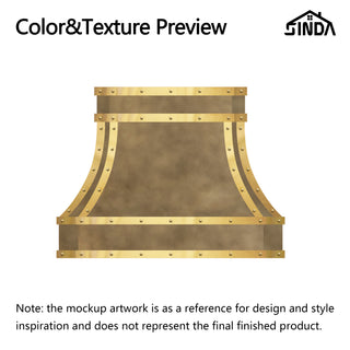 Custom -  SINDA SRH33-4TR-W Stainless Steel Range Hood for Gina