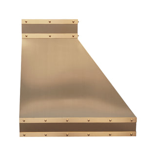 modern brass range hood