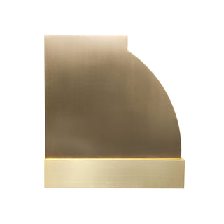 SINDA Sierra Aged Brass Range Hood-Wall Mount In Stock, 48"W x 24"D x 26"H-SRH8-AB