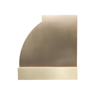 SINDA Sierra Aged Brass Range Hood-Wall Mount In Stock, 48"W x 24"D x 26"H-SRH8-AB